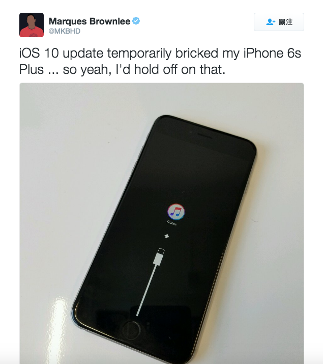 更新之後變磚啦！iOS 10有嚴峻bug，蘋果十萬火急的說出授處理方法！