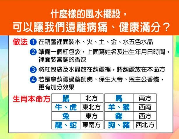 Life生活網 命運好好玩 什麼樣的風水擺設 可以讓我們遠離病痛 健康滿分