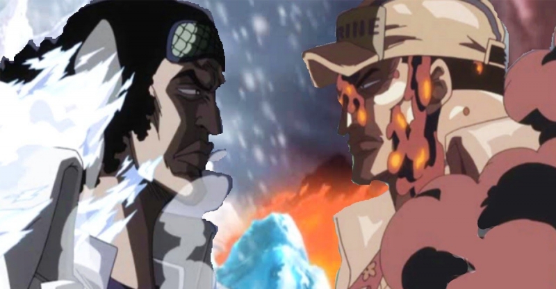 海賊王 除了青雉對上赤犬之外 足以震撼世界的的幾次 自然系能力者交手 天地聞之色變