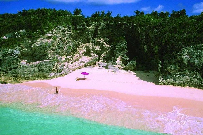 少女心噴發！世界唯一「粉紅沙灘」好浪漫