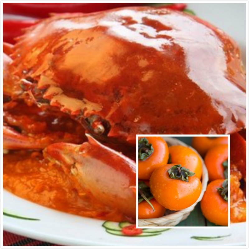 柿子+螃蟹，真有這麼毒? 單寧酸與蛋白質作用，導致凝固物滯留腸道！