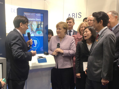 德國總理默克爾參觀DERMALOG展臺