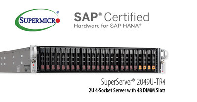 美超微憑新的已認證升級SuperServer SAP HANA拓展企業方案