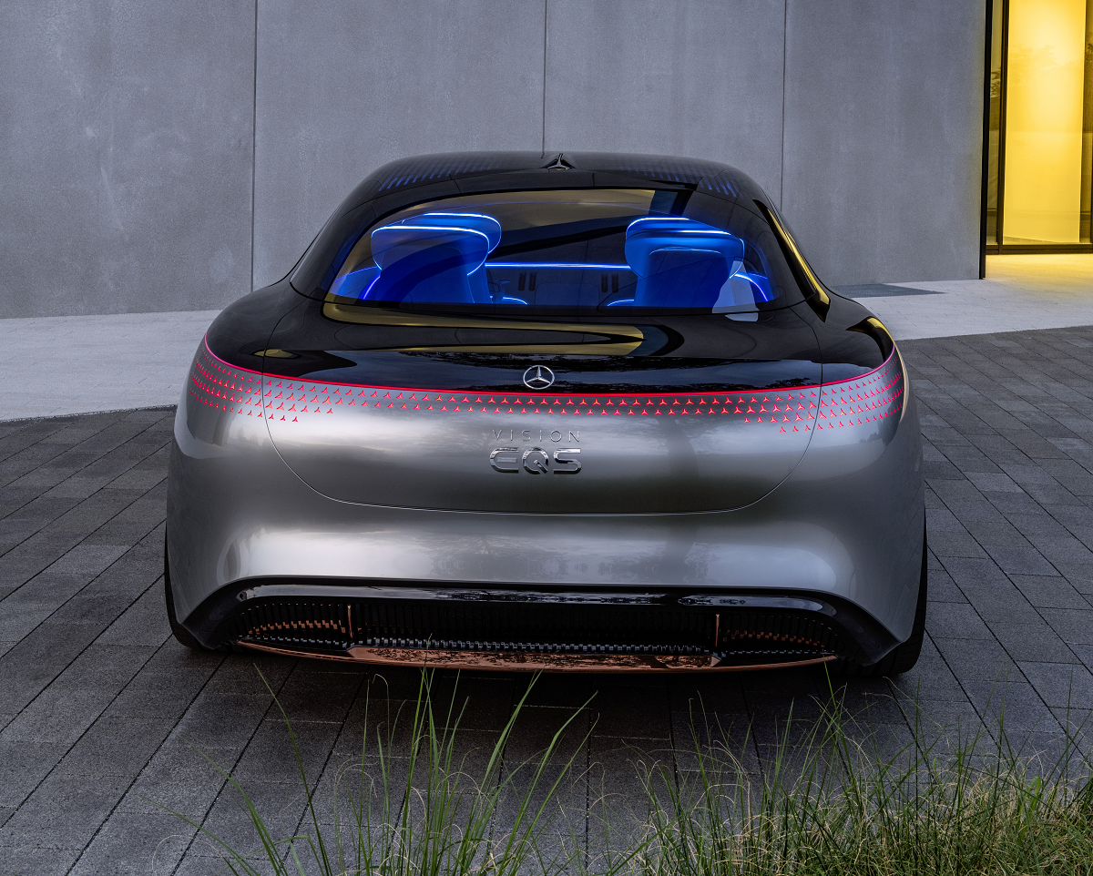 純電動陸地遊艇  Mercedes-Benz Vision EQS Concept !