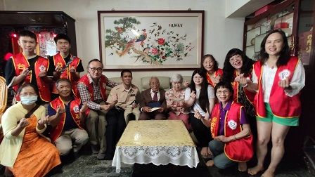 臺北市榮民服務處祝賀谷瑞生伯伯100歲壽誕