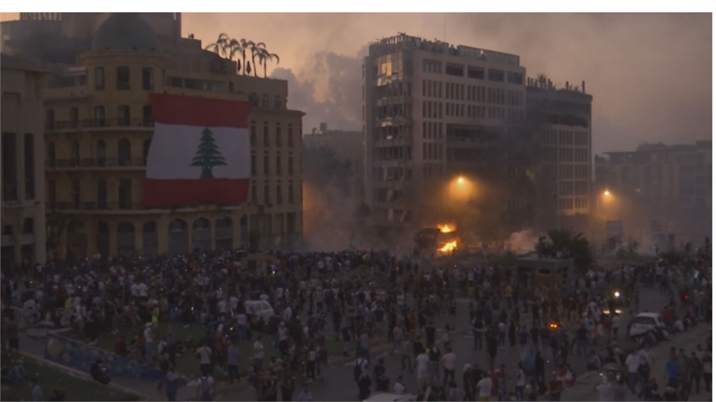 黎巴嫩爆炸引民怒 抗議政府失職爆衝突