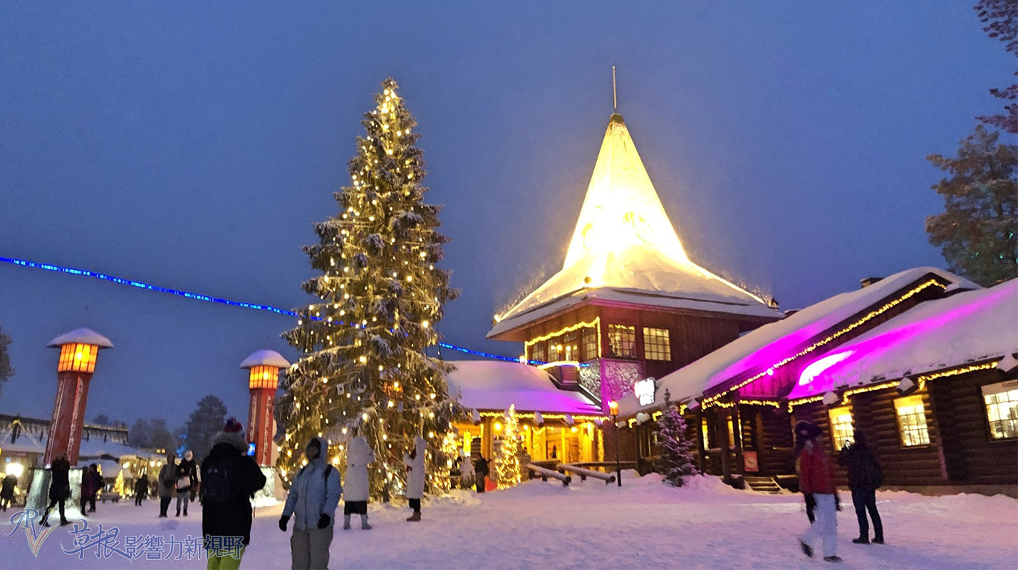芬蘭羅瓦涅米的聖誕快樂