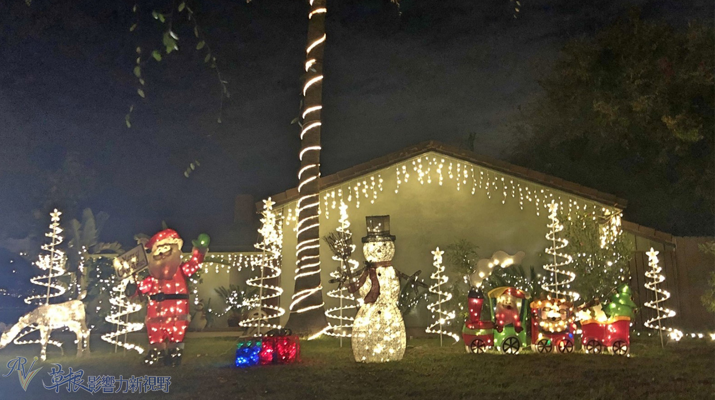 東洛杉磯區的聖誕燈