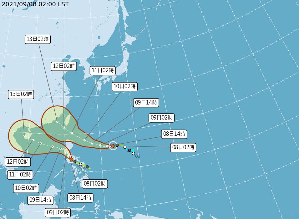 「璨樹」轉為中度颱風　預估週四晚間發布海警、週五陸警 