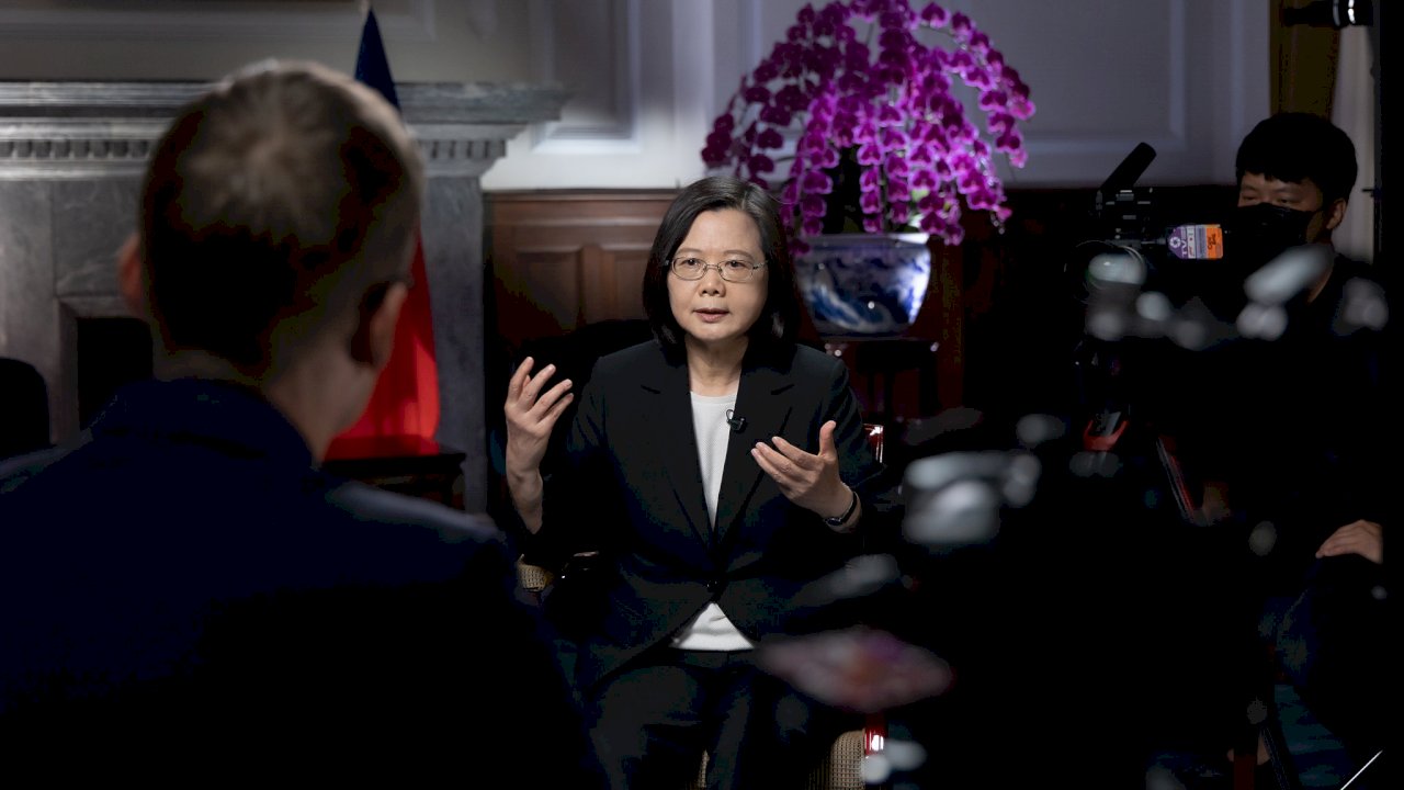 接受CNN專訪 蔡總統：有信心美國會防衛台灣
