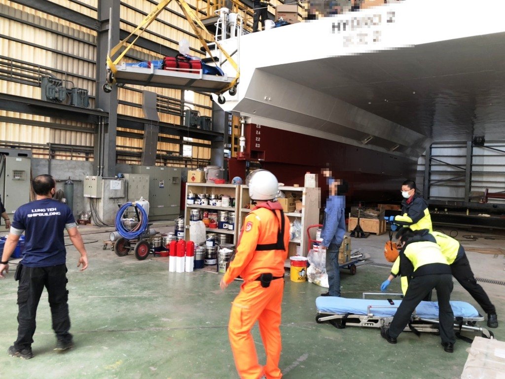 宜蘭龍德造船廠疑氬氣外洩　釀一死一傷　勞動部已勒令停工